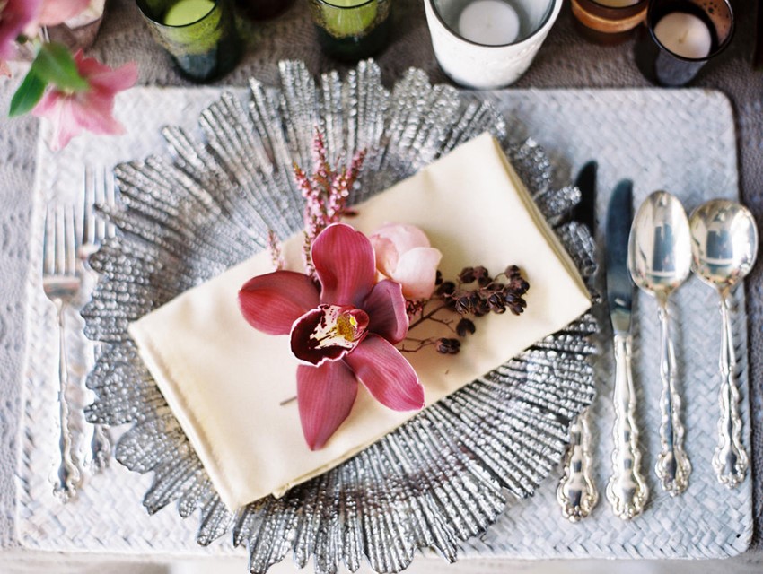 Wedding place setting // Photography ~ We Are Origami 