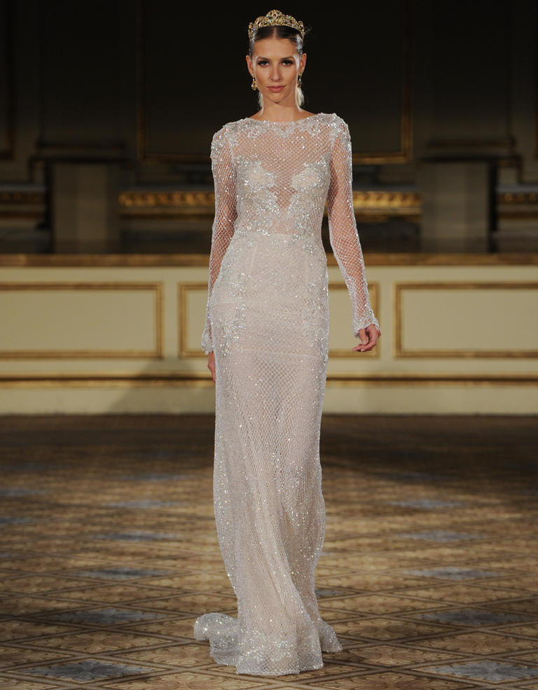 Glamorous Long Sleeve Wedding Dress 16-09 from Berta Bridal