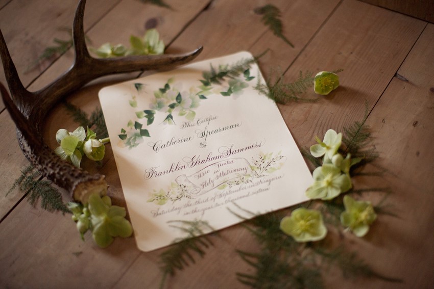 Elegant Watercolour Wedding Invite // Photography ~ Nataschia Wielink