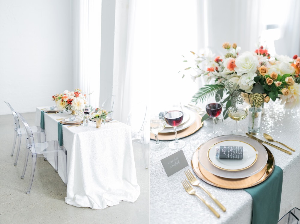 Modern Wedding Tablescape // Photography ~ Alexis June Weddings