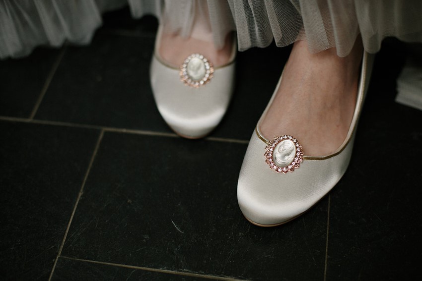 Rose Gold Bridal Shoe Clips from Erica Elizabeth Designs