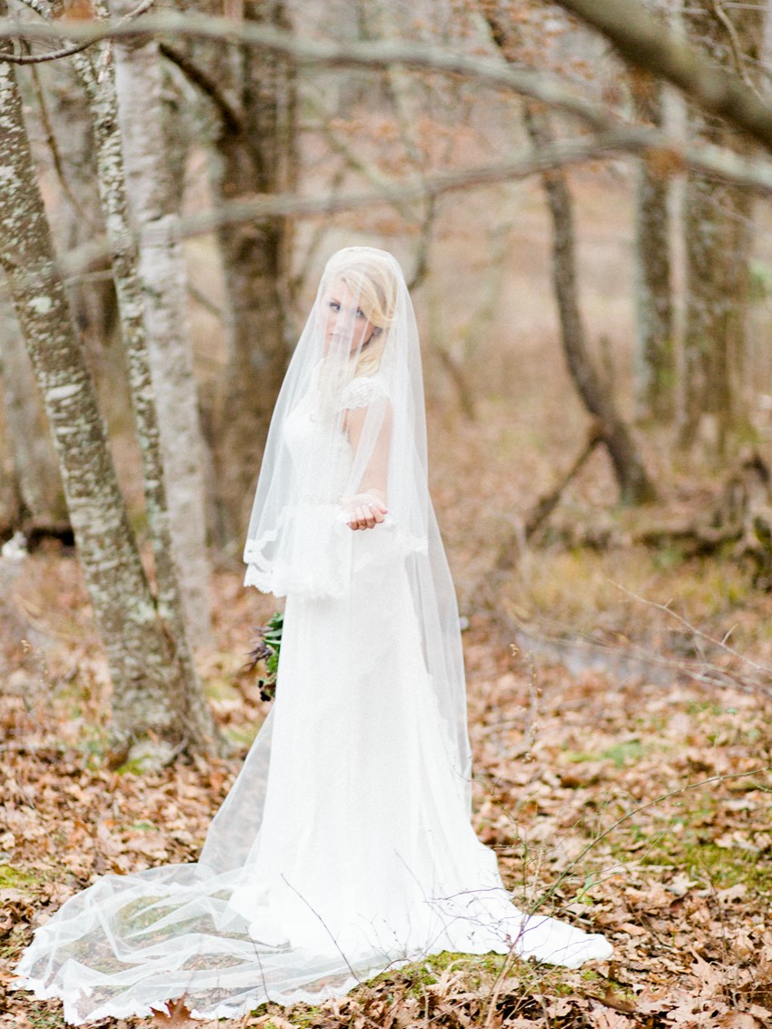 Autumn Woodland Bride // Photography ~ Live View Studios