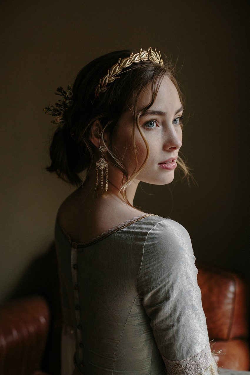 Rose Gold Bridal Crown from Erica Elizabeth Designs