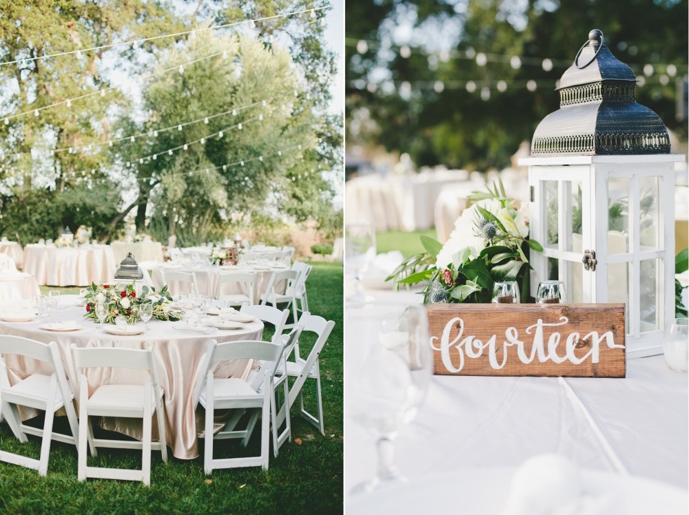 Sweet Outdoor Wedding Reception // Photography Onelove Photography