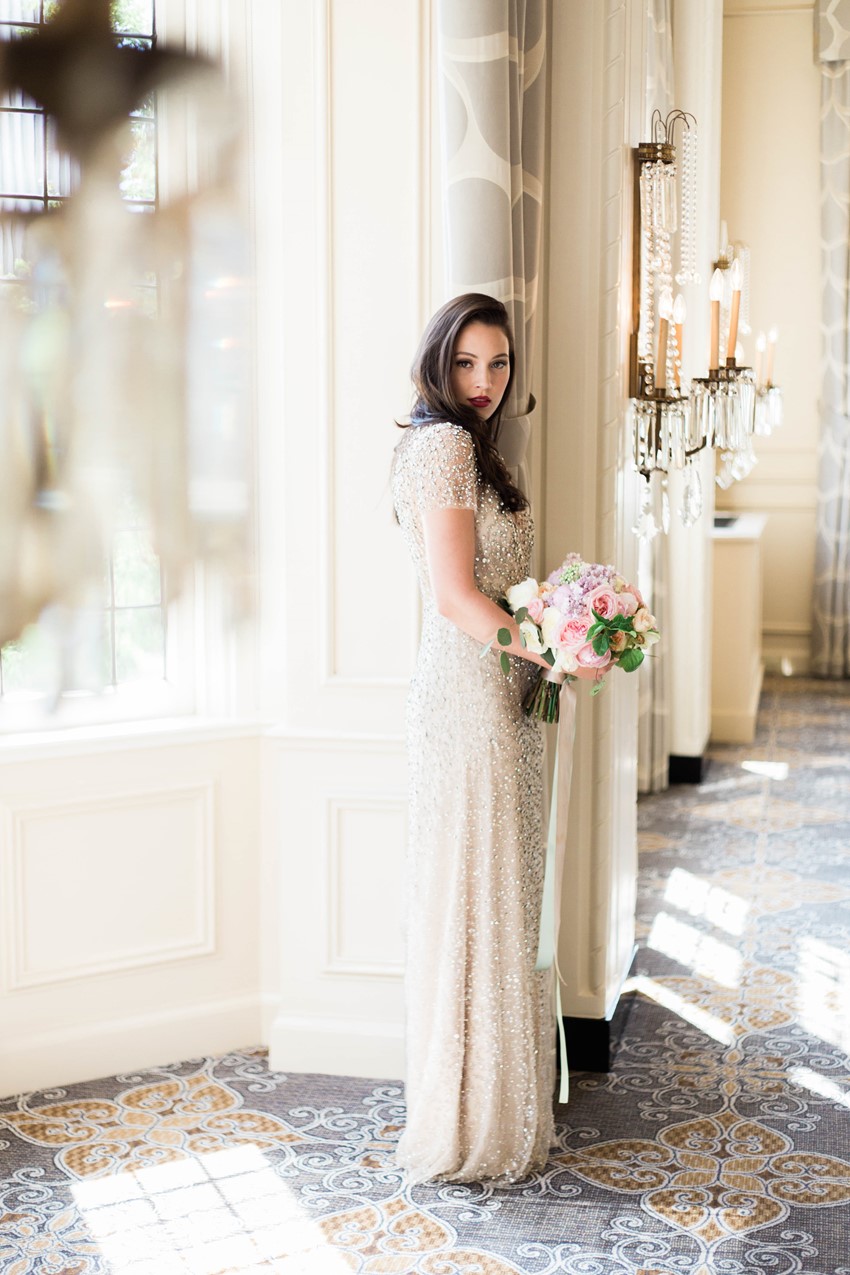 Blair from Gossip Girl Inspired Bridal Look with 1940s Glamour // Photography ~ Kerry Jeanne Photography