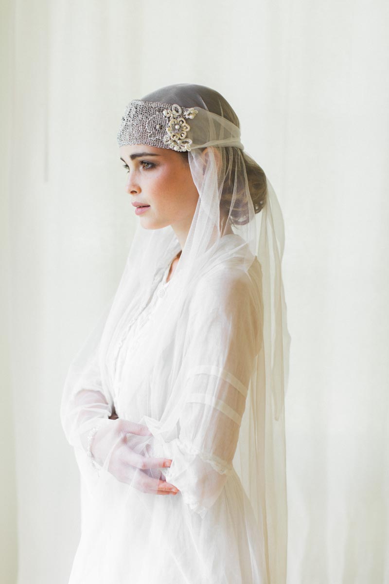Vintage Inspired Bridal Headband from Edera Jewlery