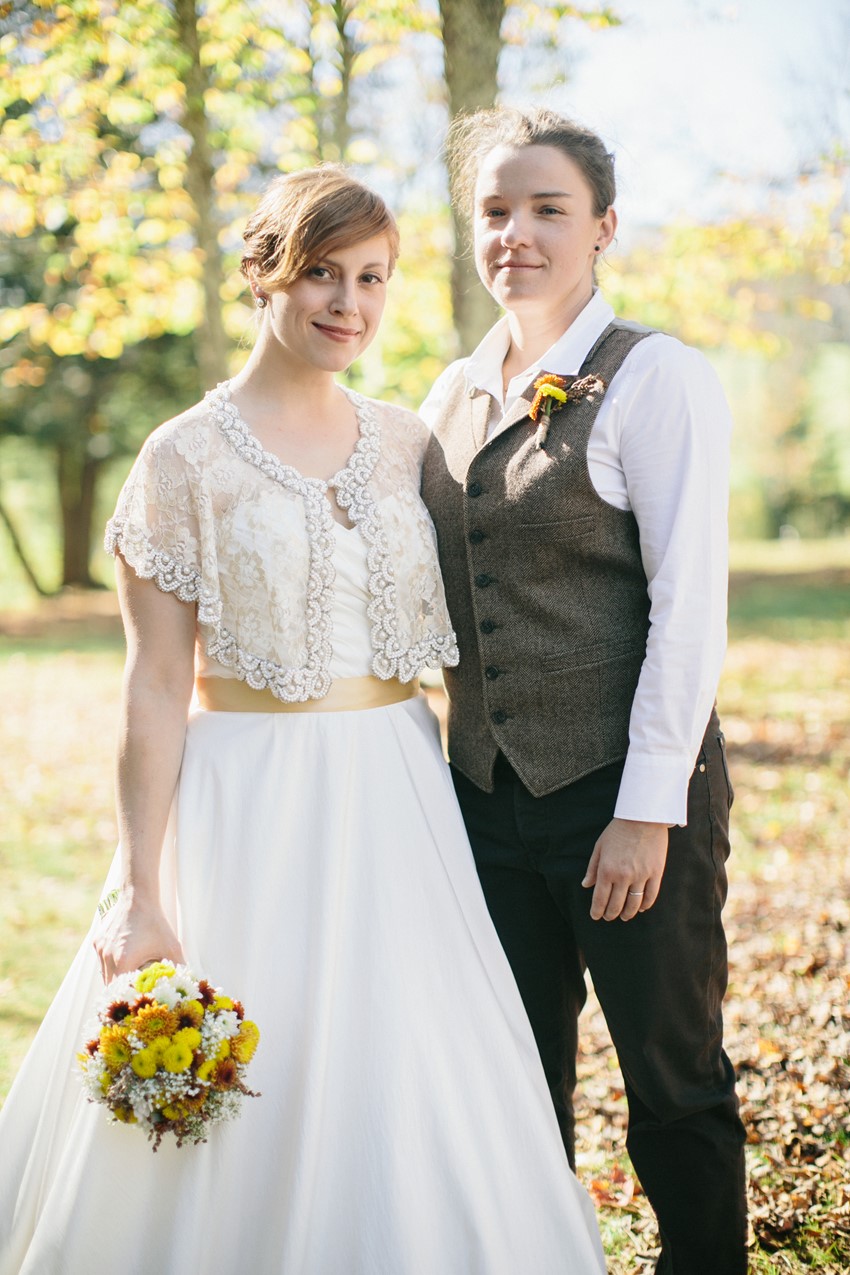 Rustic Autumn Gay Wedding // Photography ~ Emily Wren Photography