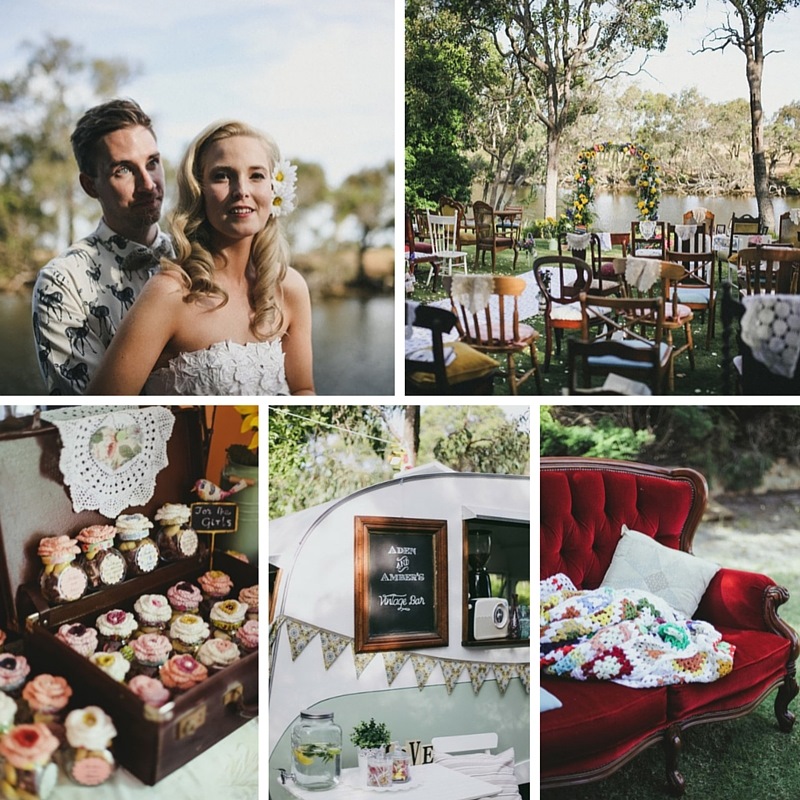 The Sweetest Vintage Backyard Wedding // Photography ~ Brown Paper Parcel