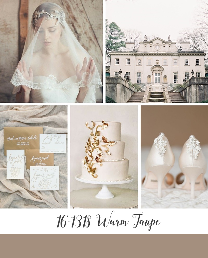 Pantone's Top 10 Wedding Colours for Autumn 2016 - Warm Taupe 