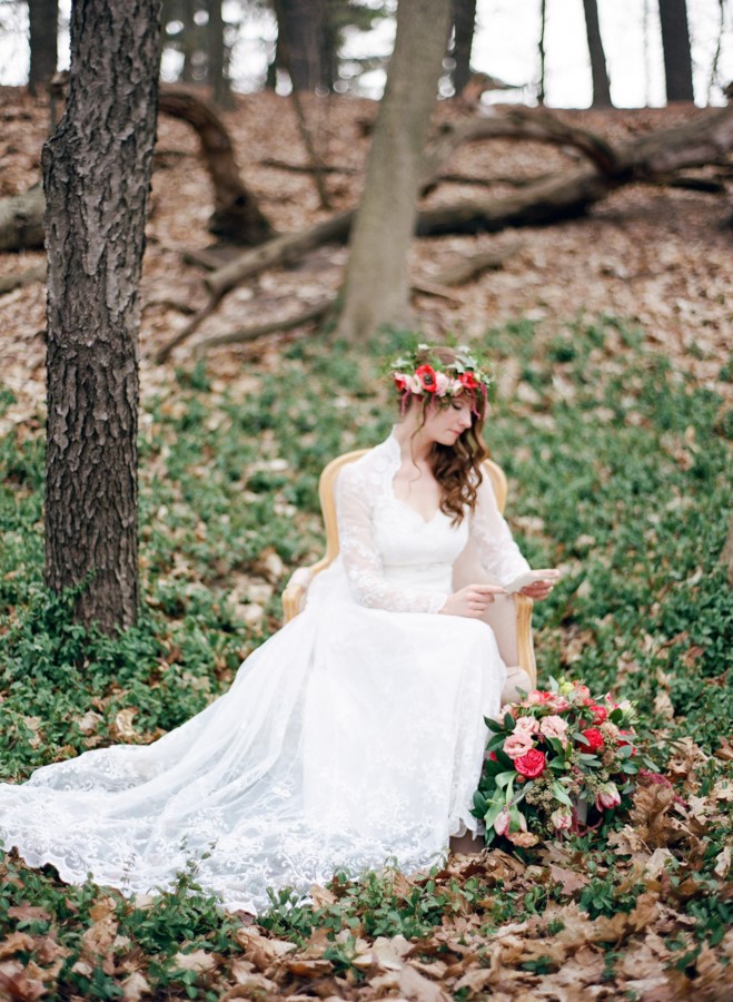 Woodland Bridal Shoot // Photography ~ Kurtz Orpia Photography
