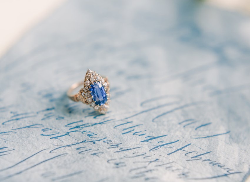 Vintage Inspired Sapphire Engagement Ring // Photography ~ Artiese Studios