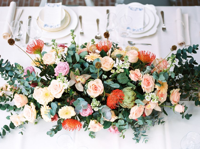 Stunning Floral Wedding Centrepiece // Photography ~ Chymo More