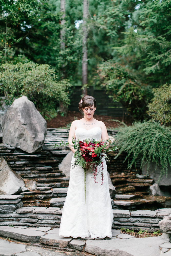Romantic Jewel Toned Bridal Bouquet // Photography ~ Maria Lamb