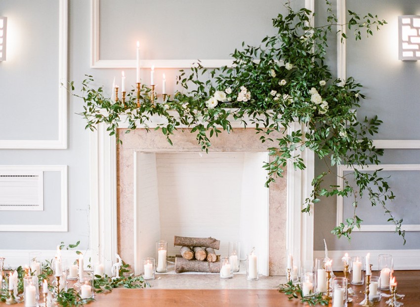 Romantic Indoor Wedding Ceremony // Photography ~ Artiese Studios