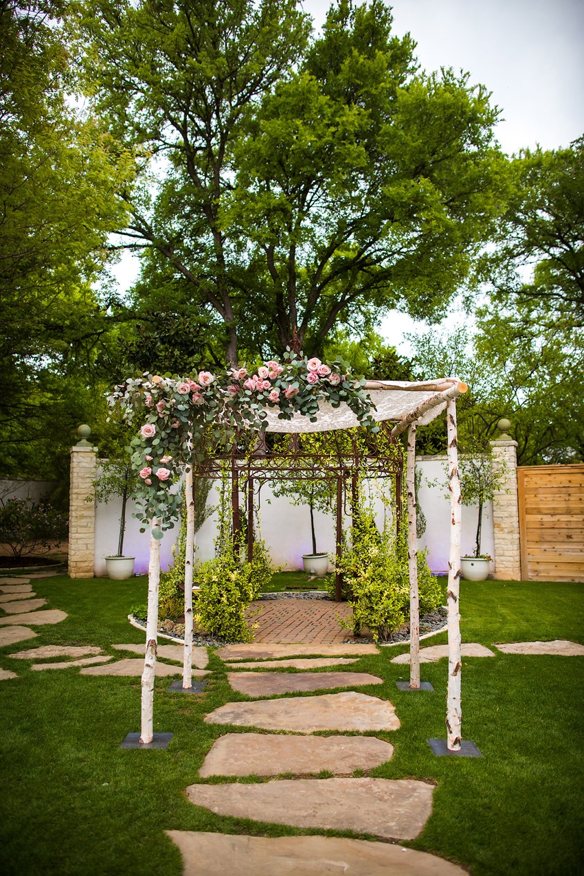 Garden Wedding Birch Chuppah // Photography ~ Mike Reed Photo