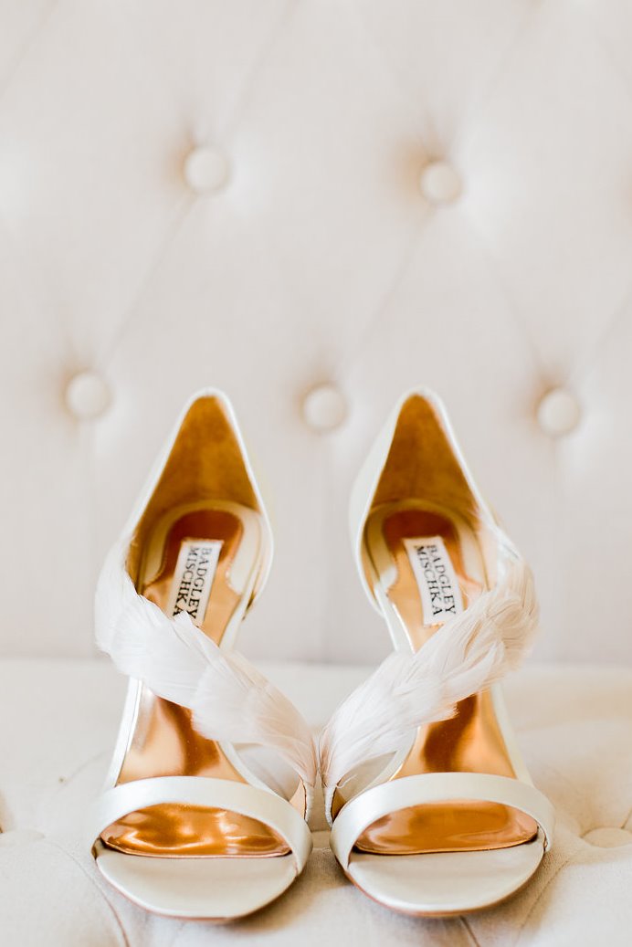 Feather Bridal Shoes // Photography ~ Sharmila Photography