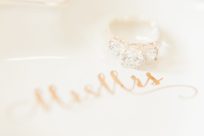 Rose Gold Trilogy Diamond Engagement Ring // Photography ~ Sharmila Photography
