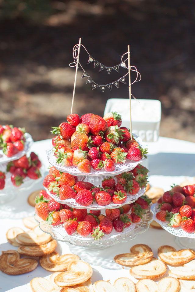 Strawberry Tower - Alternative Wedding Cake