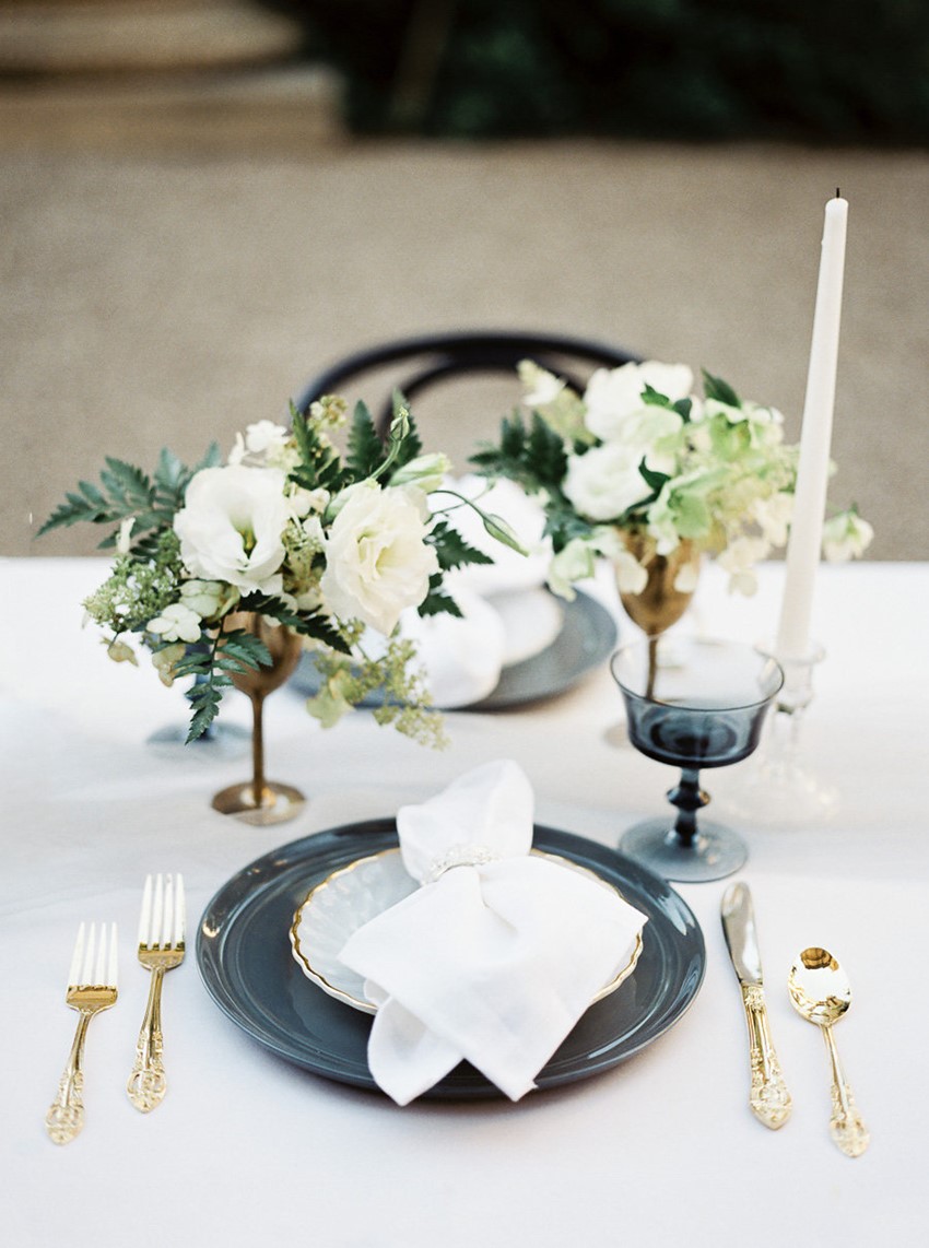 Elegant Black & White Wedding Tablescape // Photography ~ Lara Lam