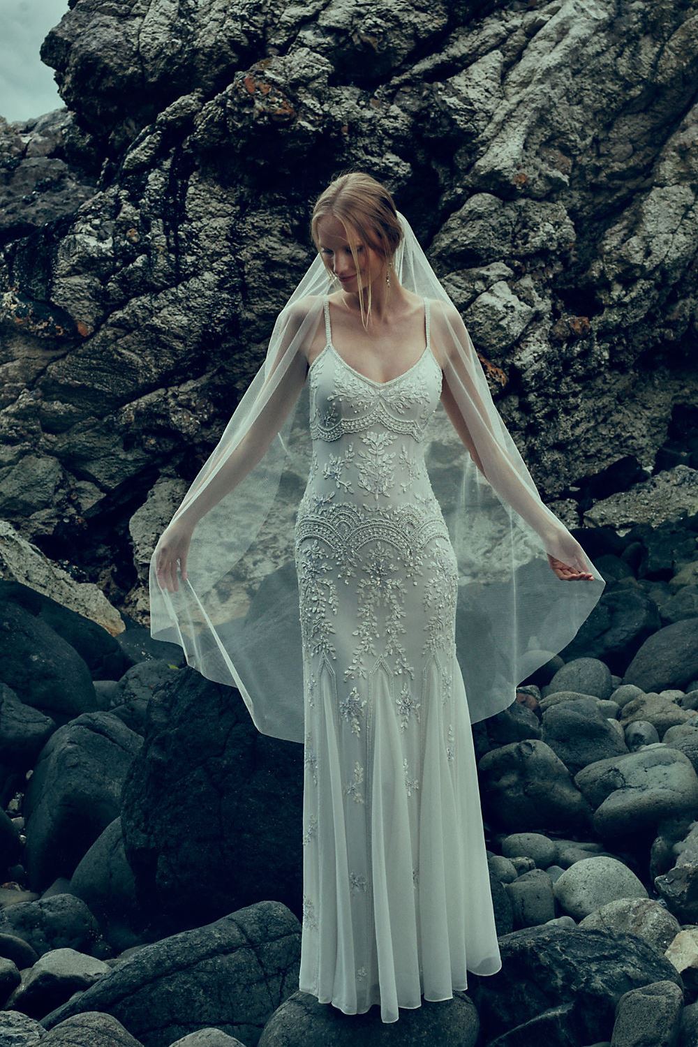 'Naomi' Beautifully Beaded Wedding Dress