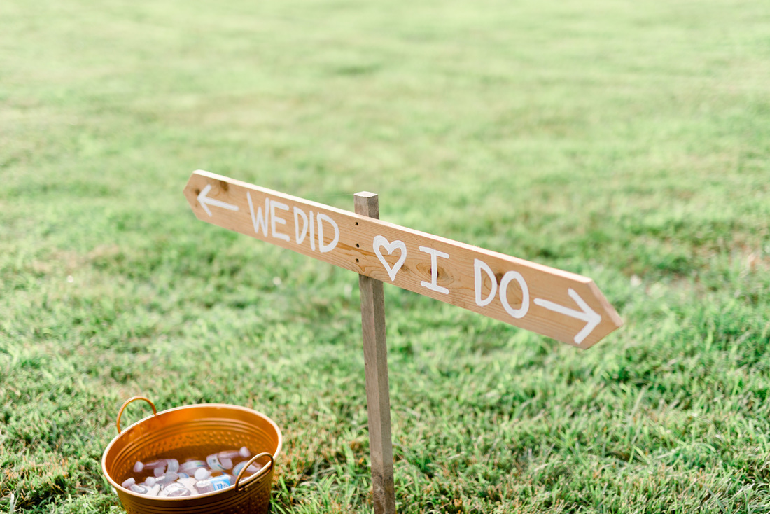 DIY Wedding Ceremony Sign // Photography ~ Anna Kardos