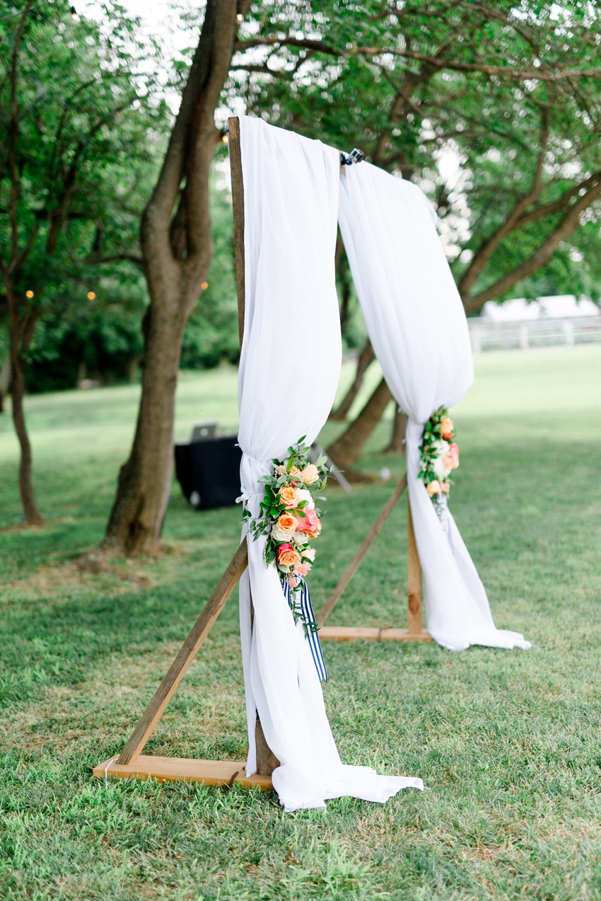 Drapes Wedding Ceremony Backdrop // Photography ~ Anna Kardos