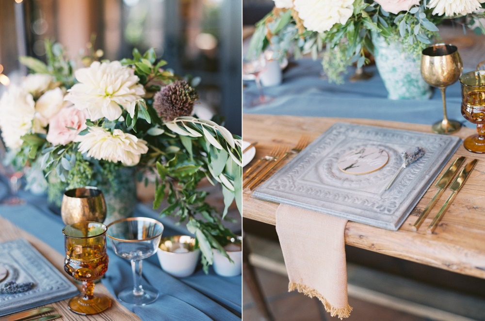 Terracotta & Copper Wedding Place Setting // Photography ~ Carmen Santorelli Photography