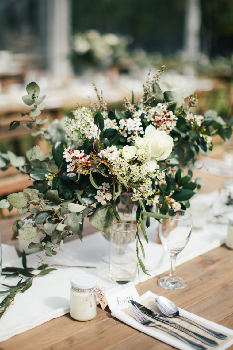 Elegant Rustic Floral Wedding Centrepiece // Photography - White Images