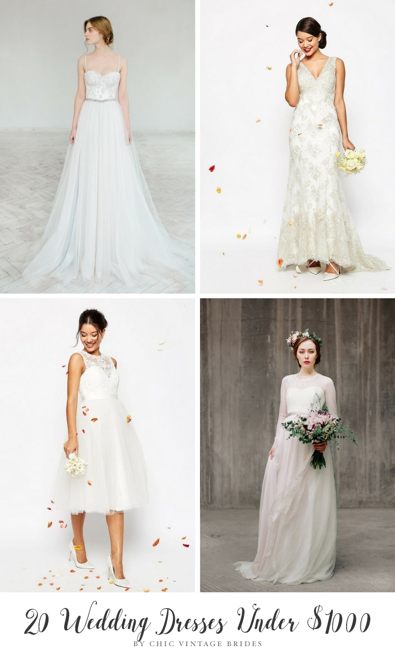 20 Wedding Dresses Under $1000
