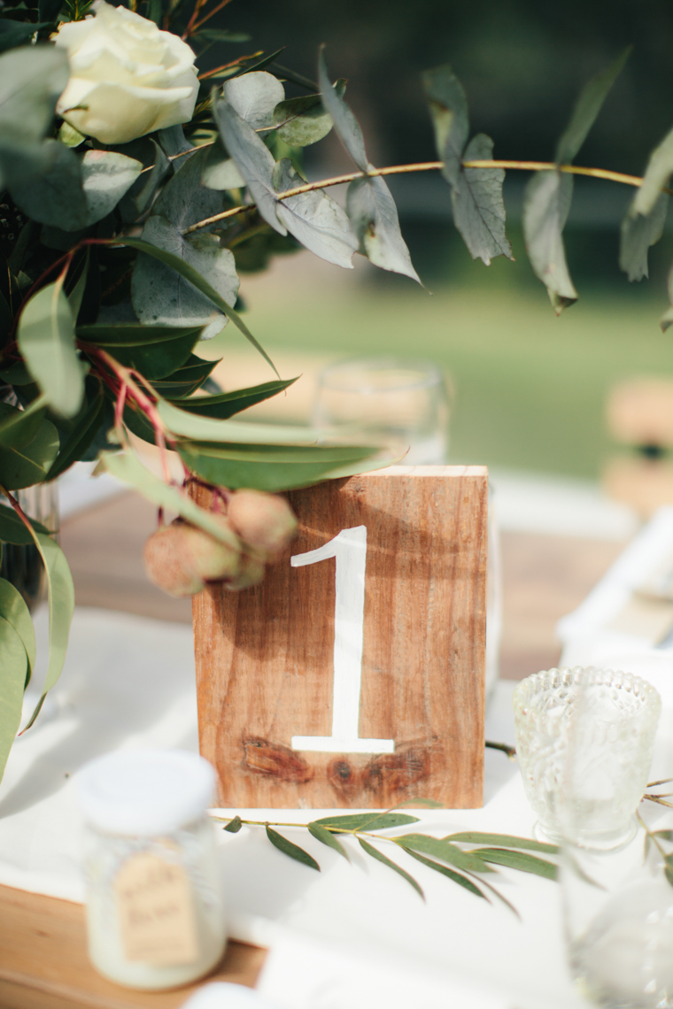 Rustic Elegant Wedding Table Number // Photography - White Images