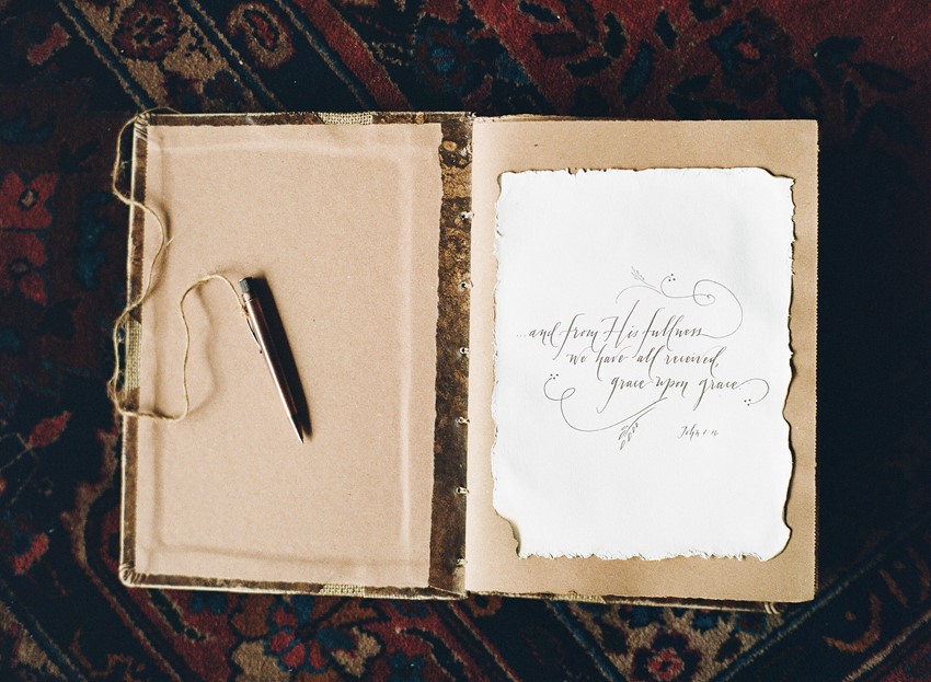 Vintage Wedding Guestbook // Photography ~ Whitney Neal
