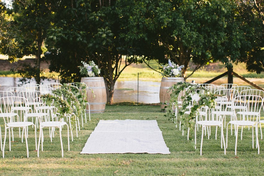 Romantic Outdoor Wedding Ceremony Setting // Photography ~ White Images