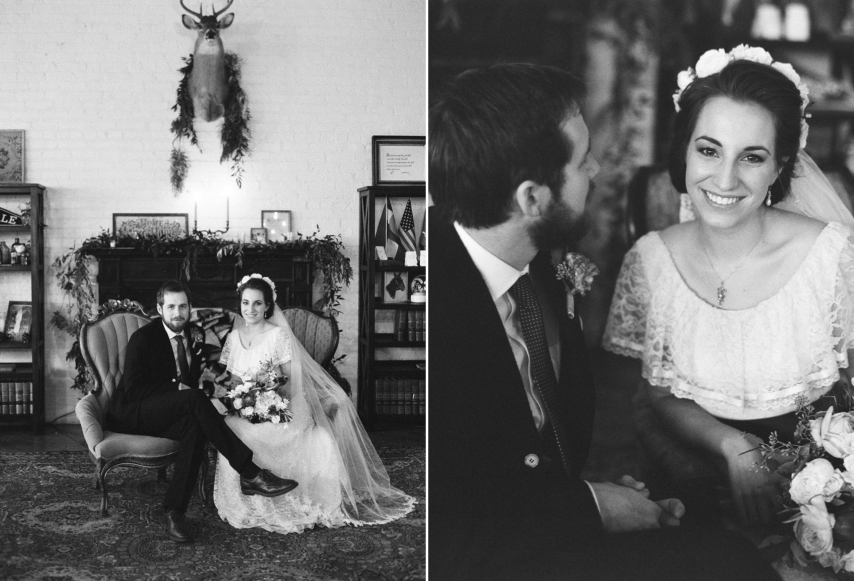 Vintage Bride & Groom Portraits // Photography ~ Whitney Neal