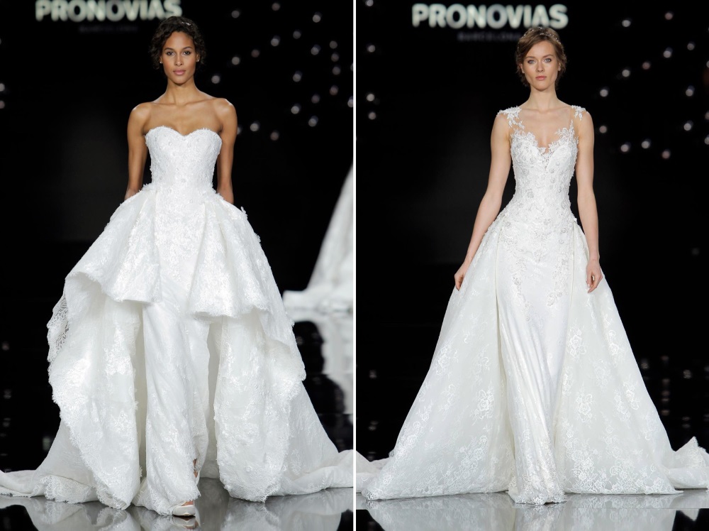 Wedding Dresses with Stunning Overskirts from Atelier Pronovias