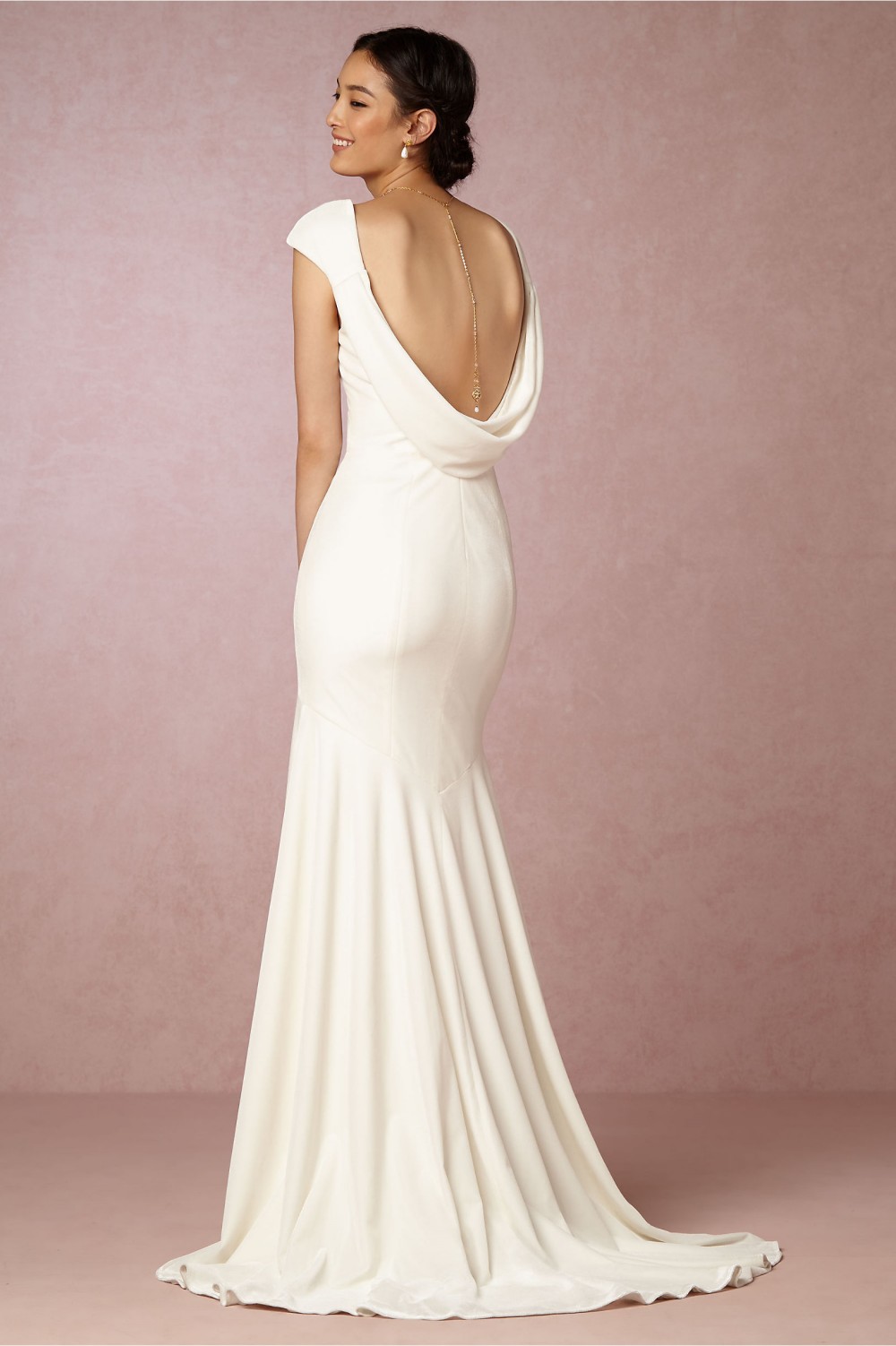 'Ingrid' Velvet Bridal Gown