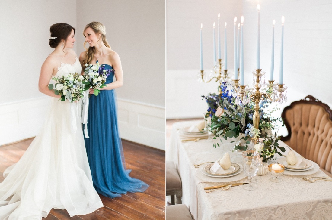 Romantic Blue & Blush Wedding Inspiration