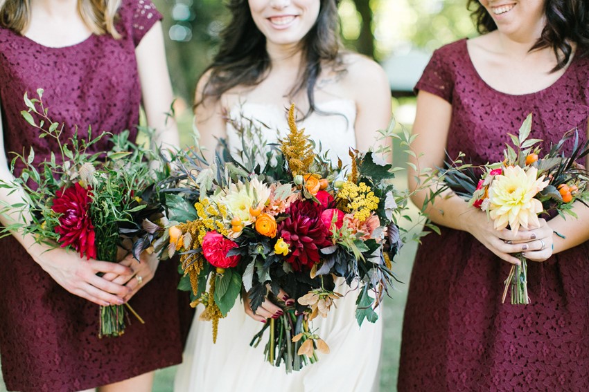 Bride's & Bridesmaids Bouquet // Photography ~ Maria Lamb