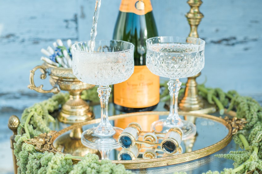 Crystal Vintage Champagne Glasses // Photography ~ Injoy Imagery