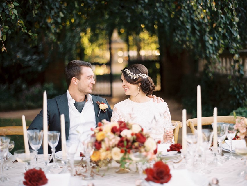 Fall Garden Wedding Bride & Groom // Photography ~ Kristin La Voie Photography