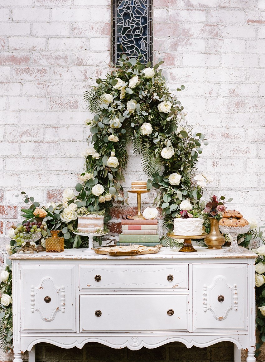 Elegant Wedding Dessert Table // Photography ~ Rebecca Yale Photography
