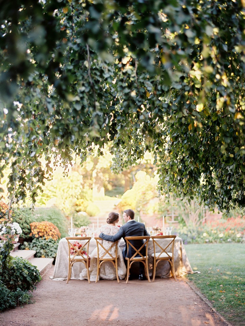 Fall Garden Wedding Tablescape // Photography ~ Kristin La Voie Photography