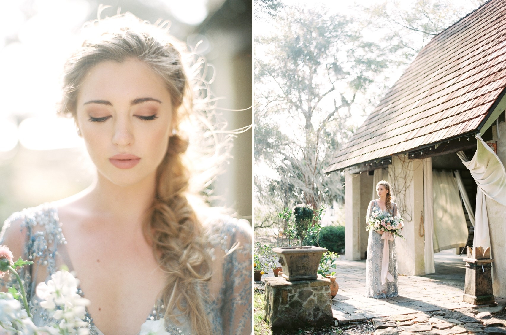 Blue Wedding Dress \\ Photography - Charla Storey
