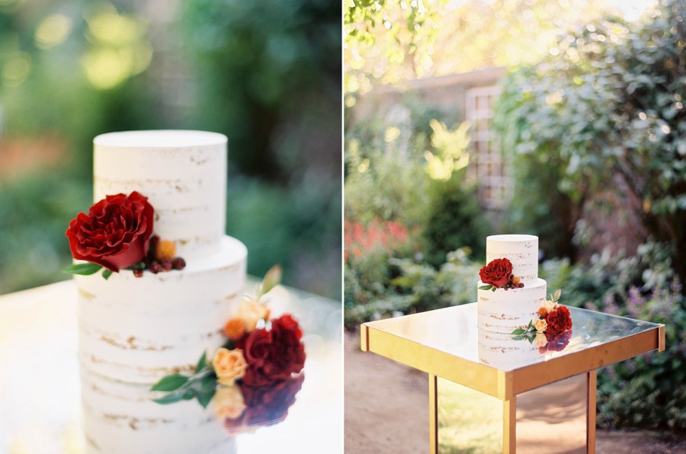 Autumn Naked Wedding Cake // Photography ~ Kristin La Voie Photography