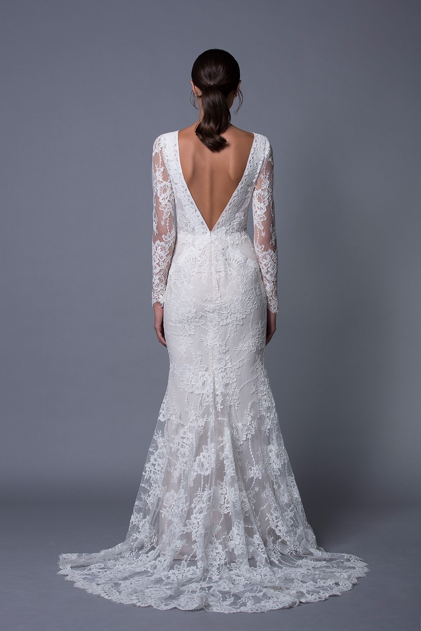 Zoe Lace V Back Wedding Dress from Lihi Hod's 2017 Collection