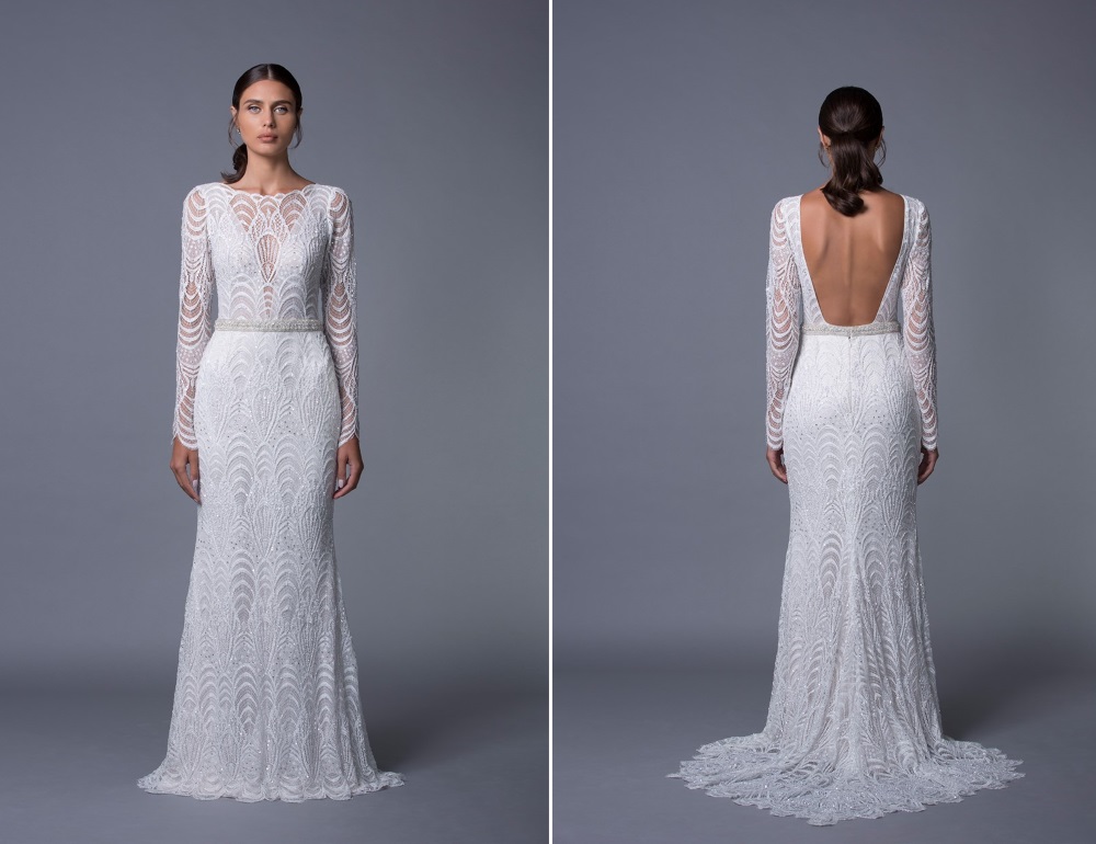 Sahara Long Sleeve Embellished Wedding Dress from Lihi Hod's 2017 Collection