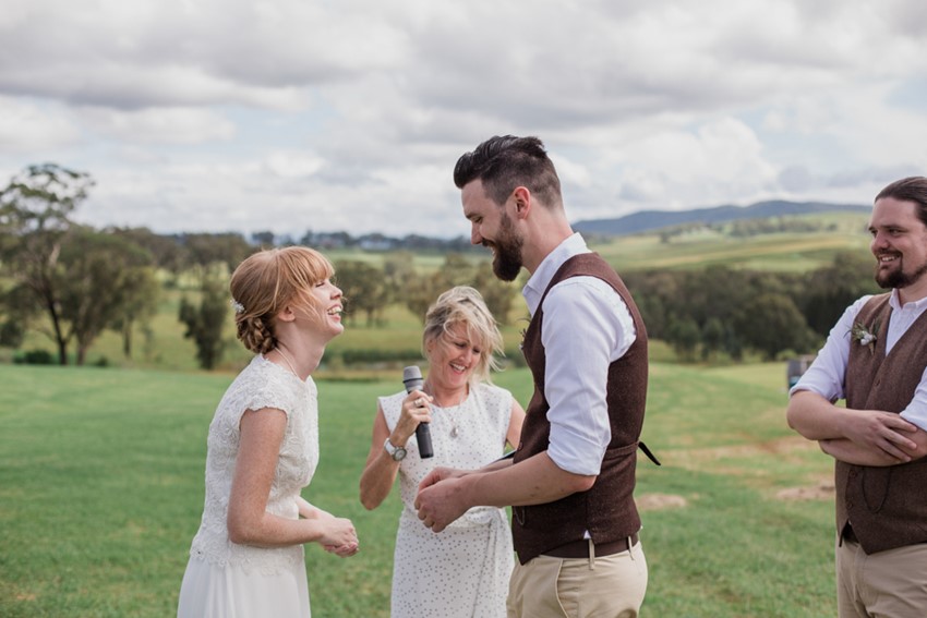 Rustic Vintage Winery Wedding Ceremony // Photography ~ Bless Photography