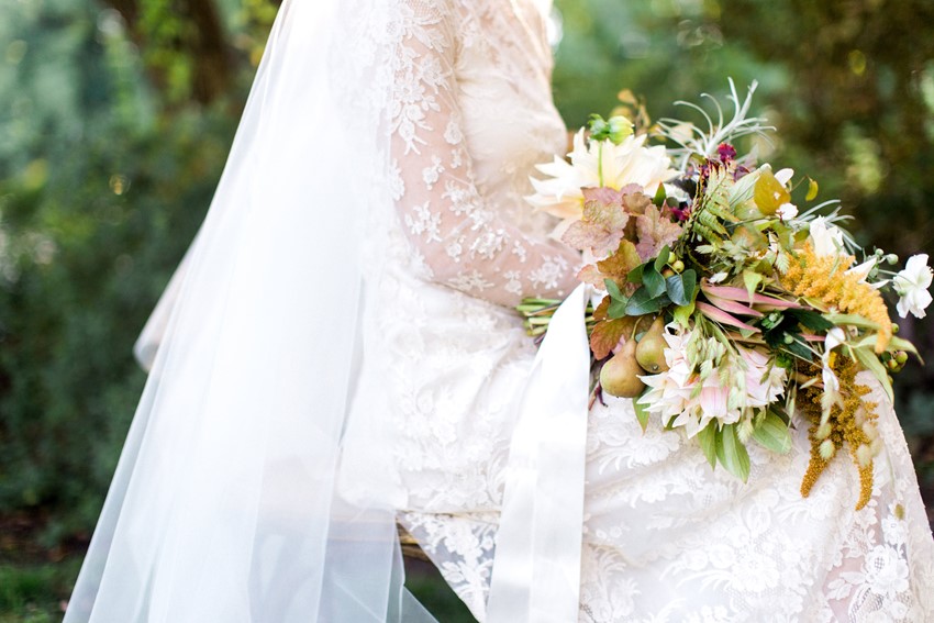 Beautiful Fall Greenery Bridal Bouquet // Photography ~ Anna Scott Photography