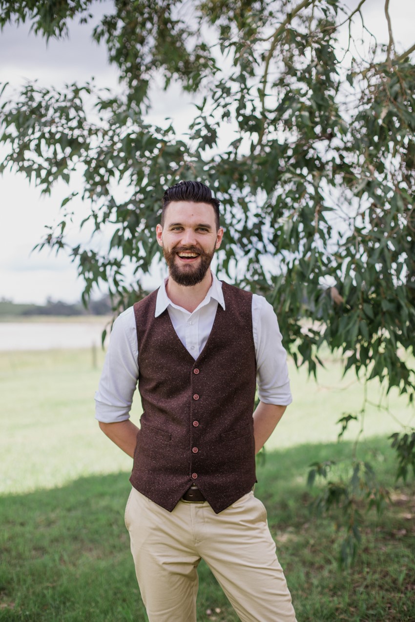 Rustic Vintage Groom // Photography ~ Bless Photography