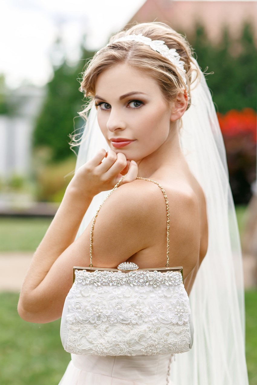 Sparkly Bridal Clutch from Cloe Noel Designs