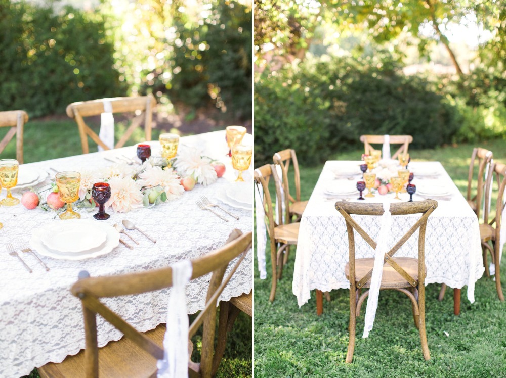 Rustic Elegant Fall Wedding Tablescape // Photography ~ Anna Scott Photography